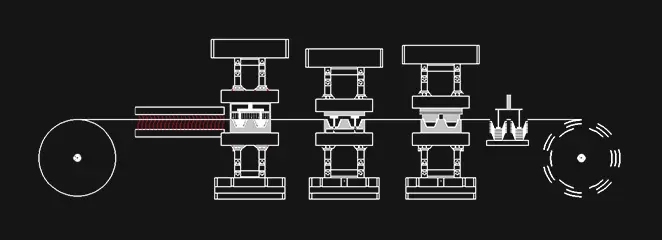 To'rt stantsiyali plastik termoformlash mashinasi